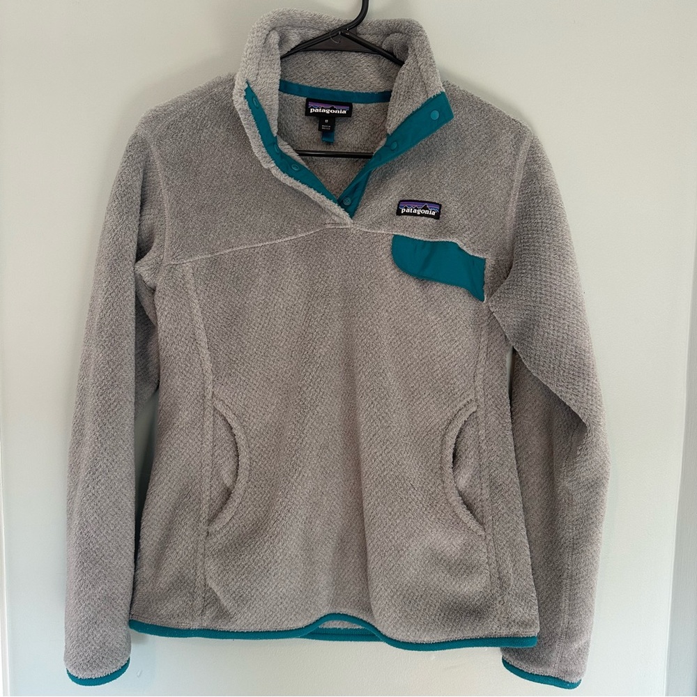 Patagonia Re-Tool Snap T Women's Fleece Pullover Gray / Teal